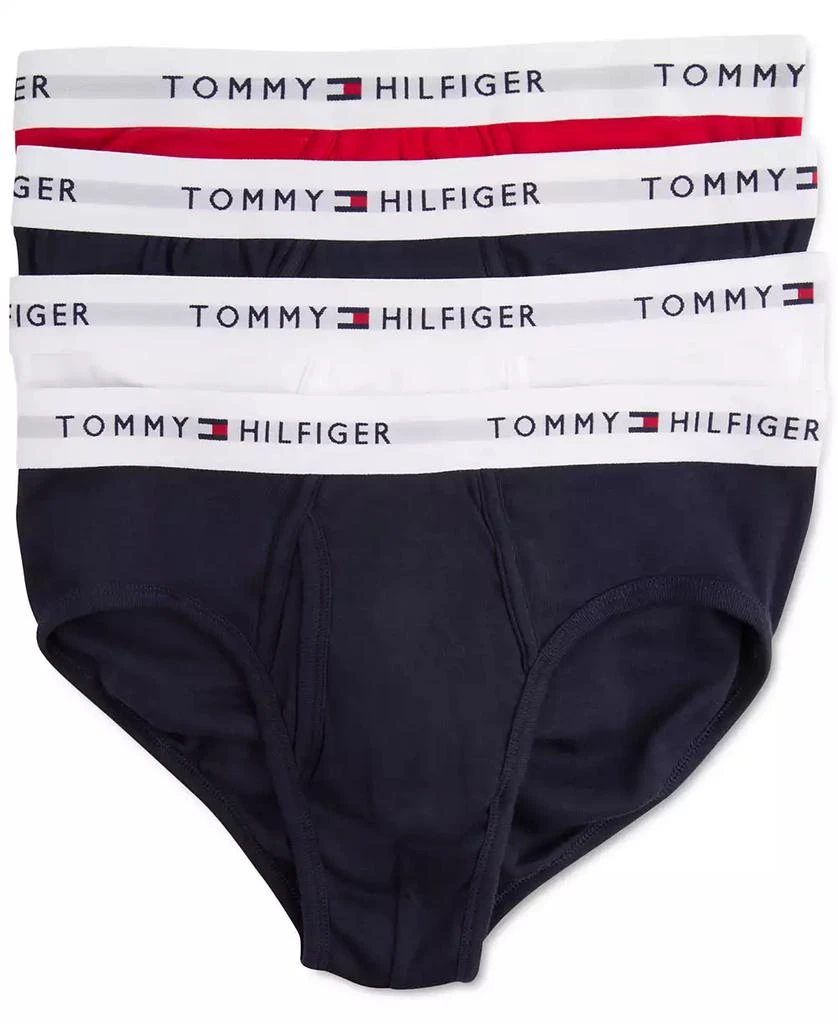 商品Tommy Hilfiger|Men's 4-Pk. Classic Cotton Moisture-Wicking Briefs,价格¥241,第1张图片