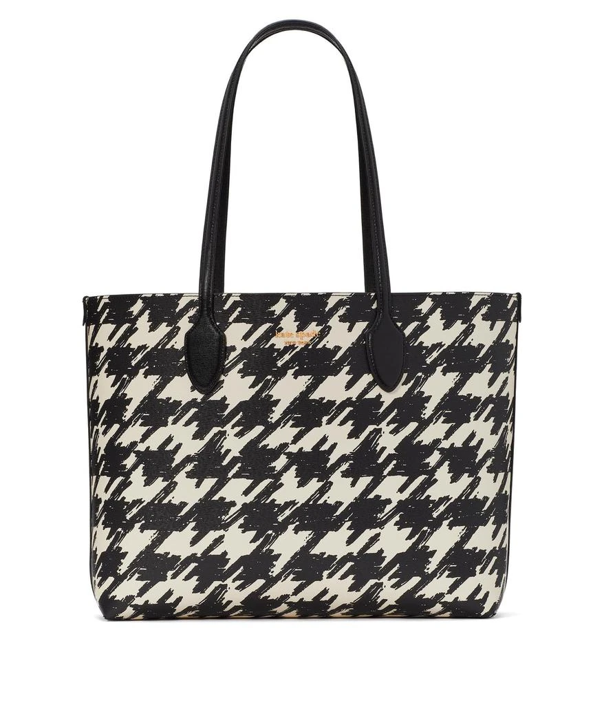 商品Kate Spade|Bleecker Painterly Houndstooth Printed PVC Large Tote,价格¥1664,第1张图片