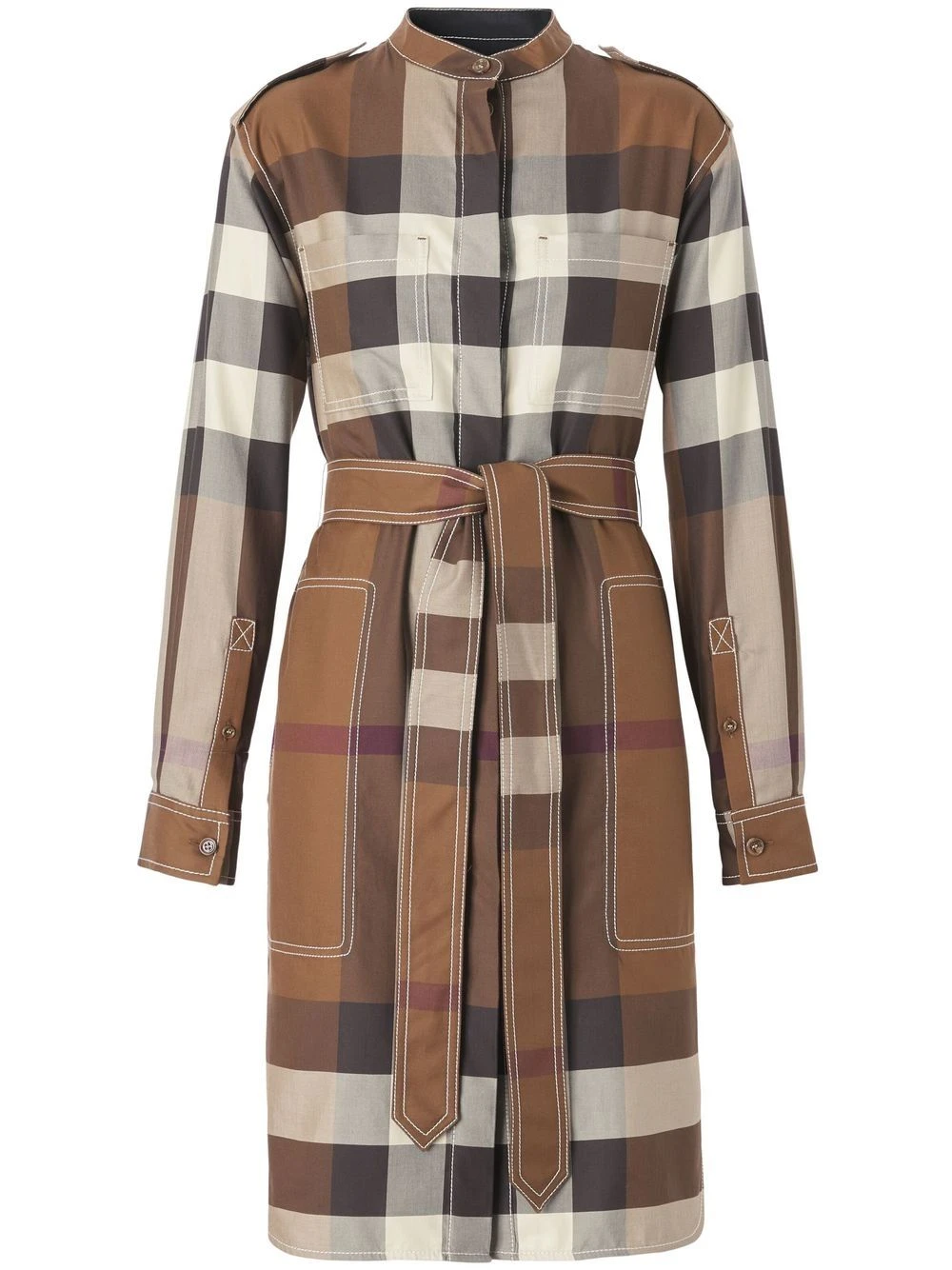 商品Burberry|Burberry 女士连衣裙 8057439A9011 棕色,价格¥5214,第1张图片