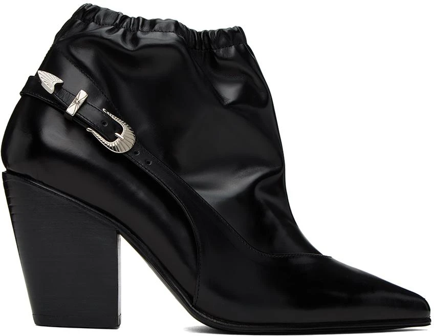 商品Toga Pulla|Black Slingback Boots,价格¥1611,第1张图片