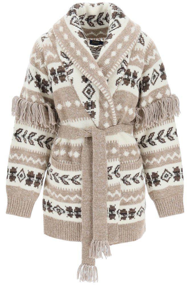 商品Ralph Lauren|Polo Ralph Lauren Fringed Knitted Cardigan,价格¥6508,第1张图片