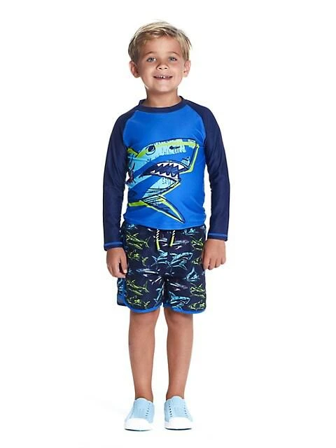 Little Boy's Rashguard &amp; Boardshorts Set 商品