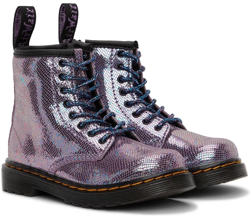 商品Dr. Martens|Baby Purple Reptile 1460 Boots,价格¥599,第4张图片详细描述