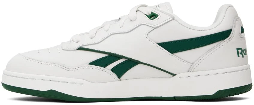 商品Reebok|White & Green Bb 4000 Ii Basketball Sneakers,价格¥787,第3张图片详细描述