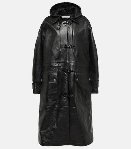 商品Acne Studios|Oversized leather duffel coat,价格¥16927,第1张图片