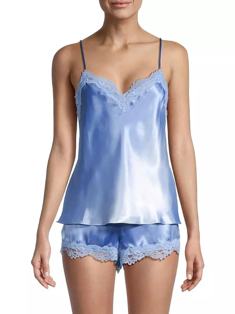 商品In Bloom|Madelyn Satin & Lace Short Pajamas,价格¥338,第3张图片详细描述