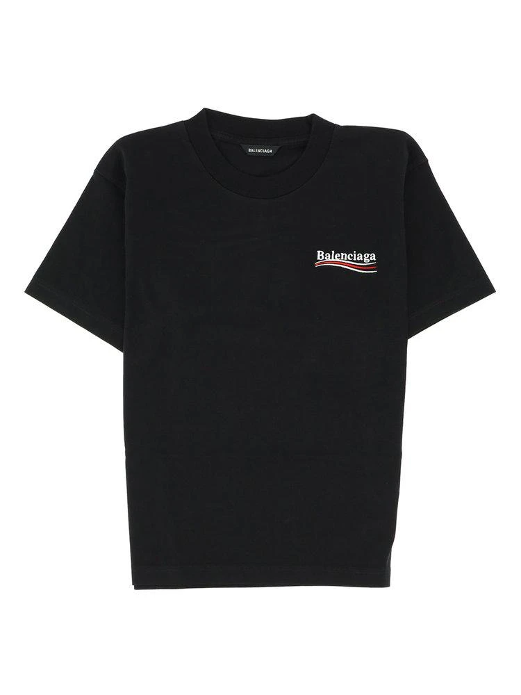 商品Balenciaga|Balenciaga Kids Logo Embroidered Crewneck T-Shirt,价格¥987,第1张图片