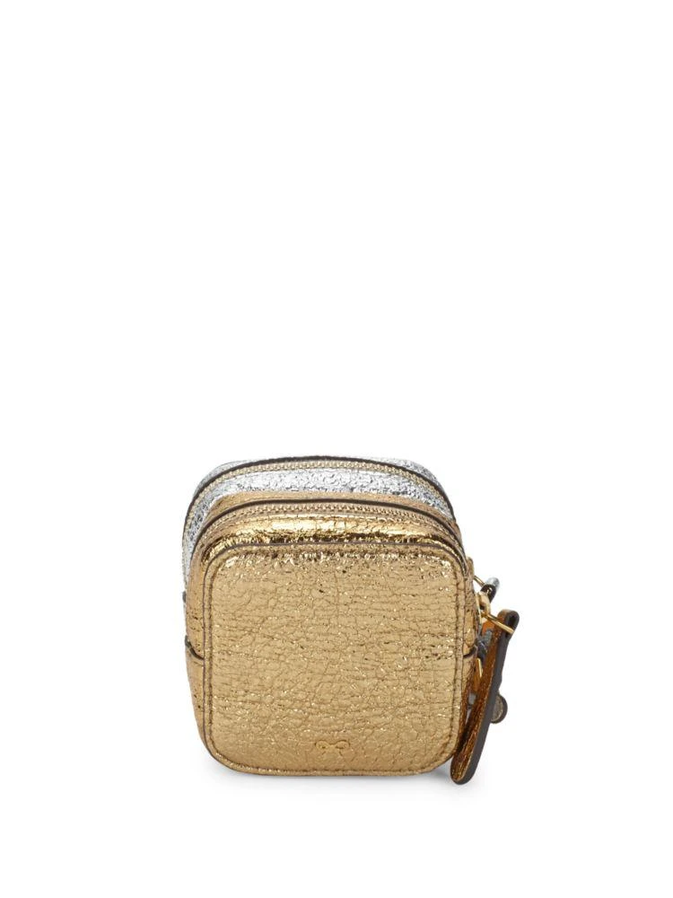商品Anya Hindmarch|Metallic Double Zip Coin Purse,价格¥849,第3张图片详细描述