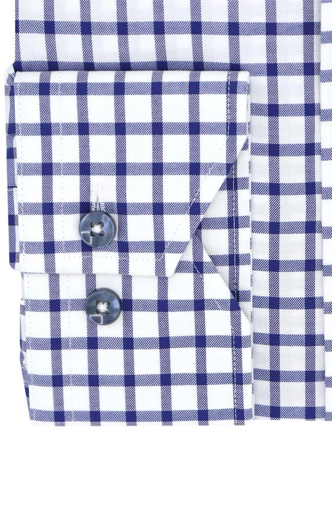 商品Lorenzo Uomo|Trim Fit Windowpane Plaid Dress Shirt,价格¥302,第2张图片详细描述