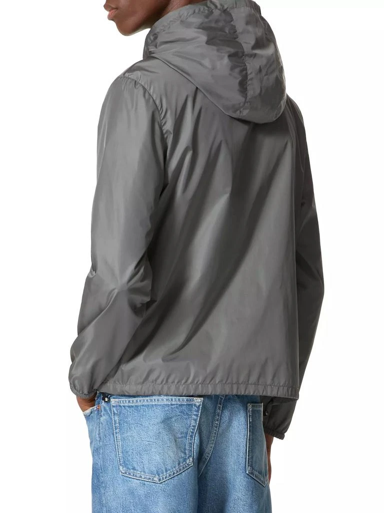 商品Valentino|Nylon Hooded Windbreaker with Metallic V Detail,价格¥16483,第4张图片详细描述