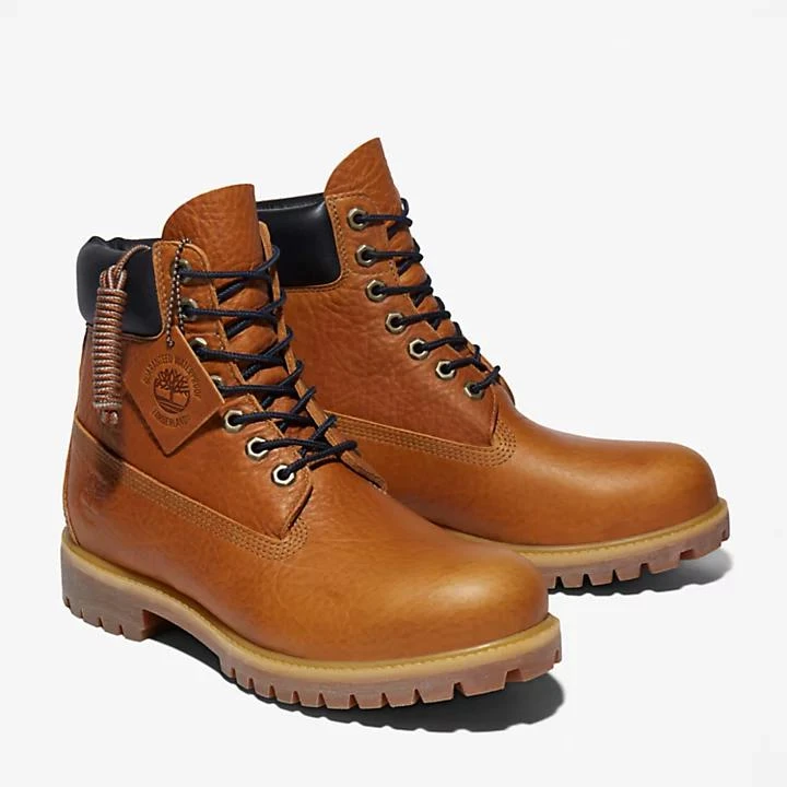 商品Timberland|Timberland® Premium Extra Warm 6 Inch Boot for Men in Yellow Full Grain,价格¥1683,第4张图片详细描述