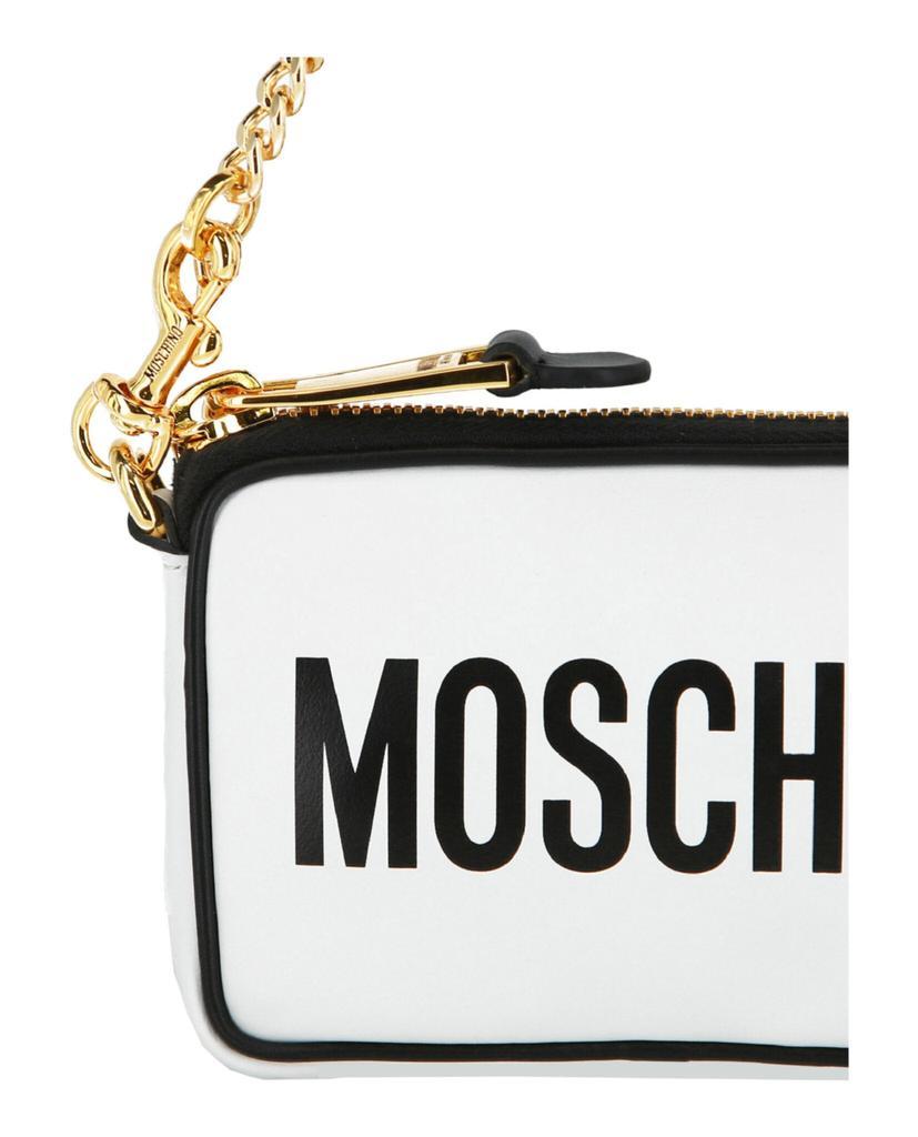 商品Moschino|Logo Leather Crossbody,价格¥2438,第6张图片详细描述