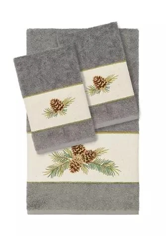 商品Linum Home Textiles|Home Pierre 3Pc Embellished Towel Set,价格¥759,第1张图片