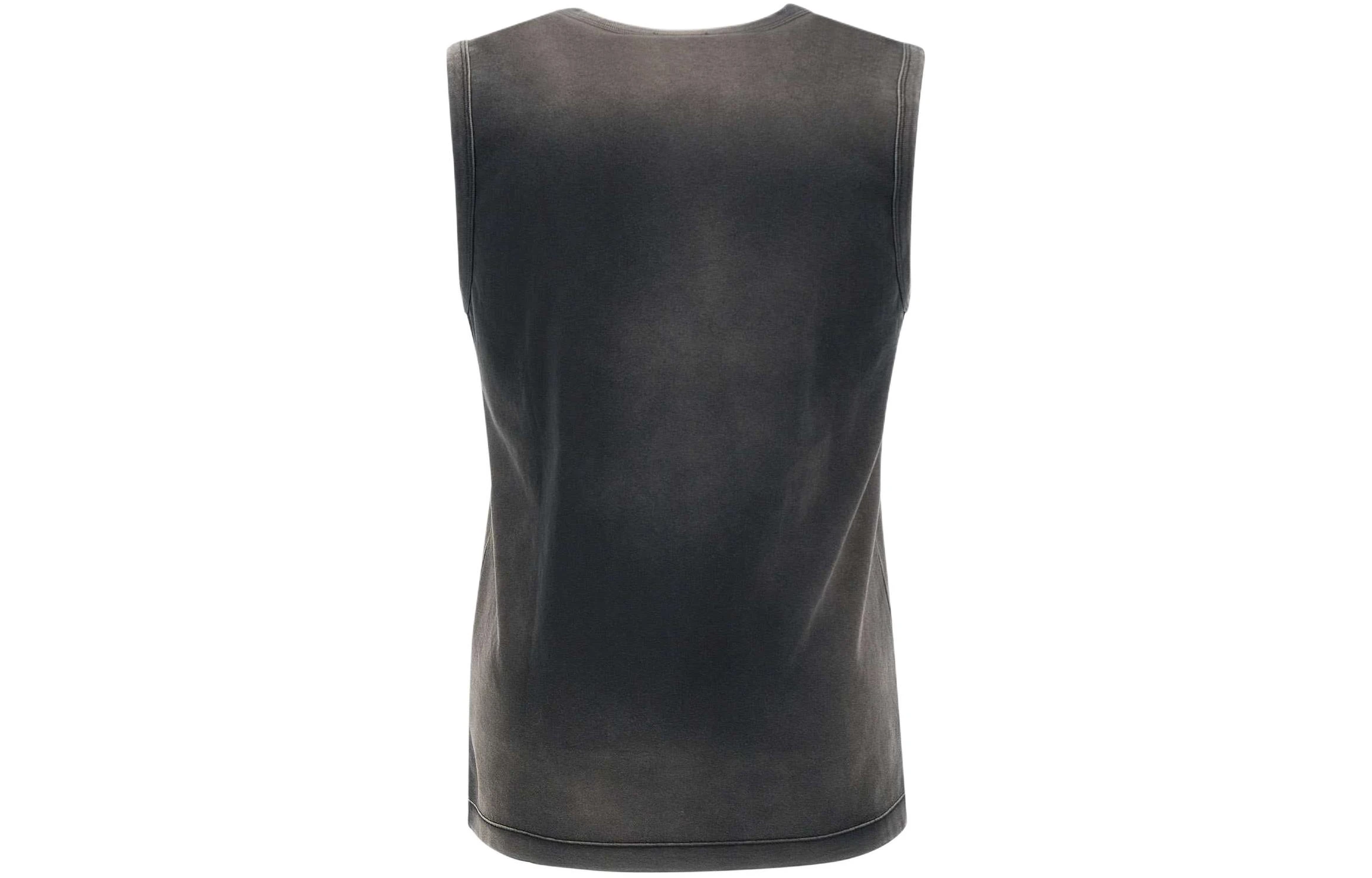商品[国内直发] Diesel|迪赛 SS24 OVAL-D系列 圆领套头字母品牌Logo刺绣宽松无袖背心 男款 灰色,价格¥1325,第3张图片详细描述