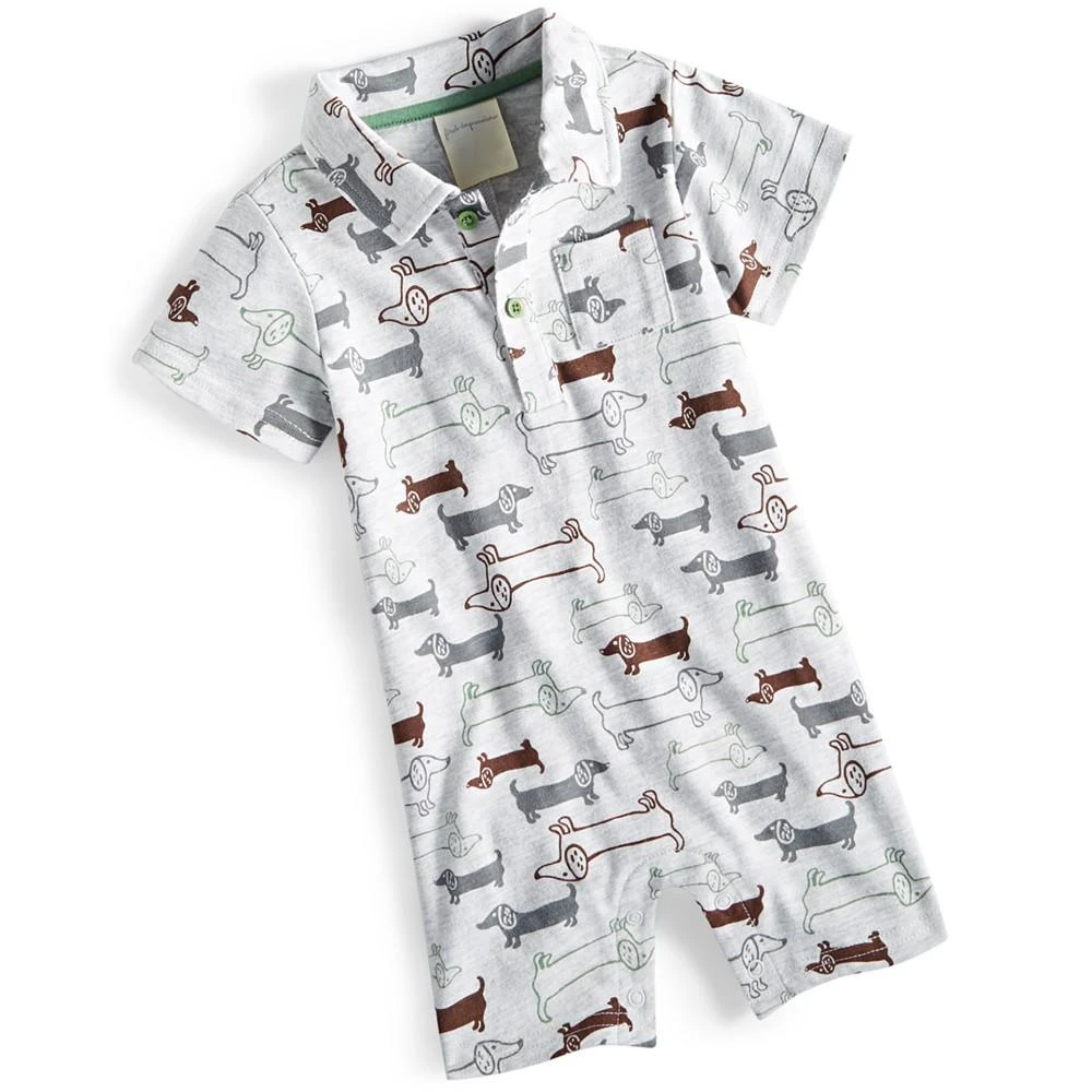 商品First Impressions|Baby Boys Walking Dogs Printed Sunsuit, Created for Macy's,价格¥68,第1张图片