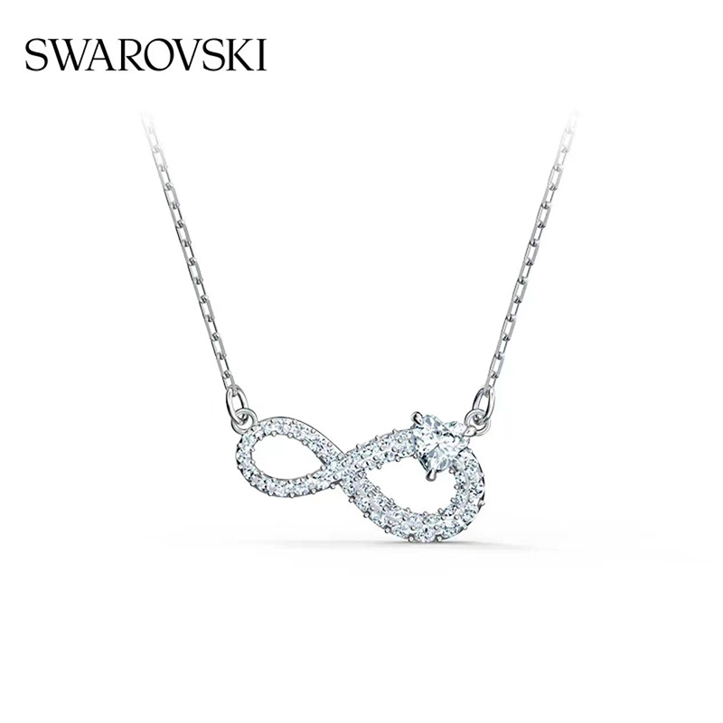 商品Swarovski|SWAROVSKI 施华洛世奇 项链 镀白金色 5520576,价格¥526,第1张图片