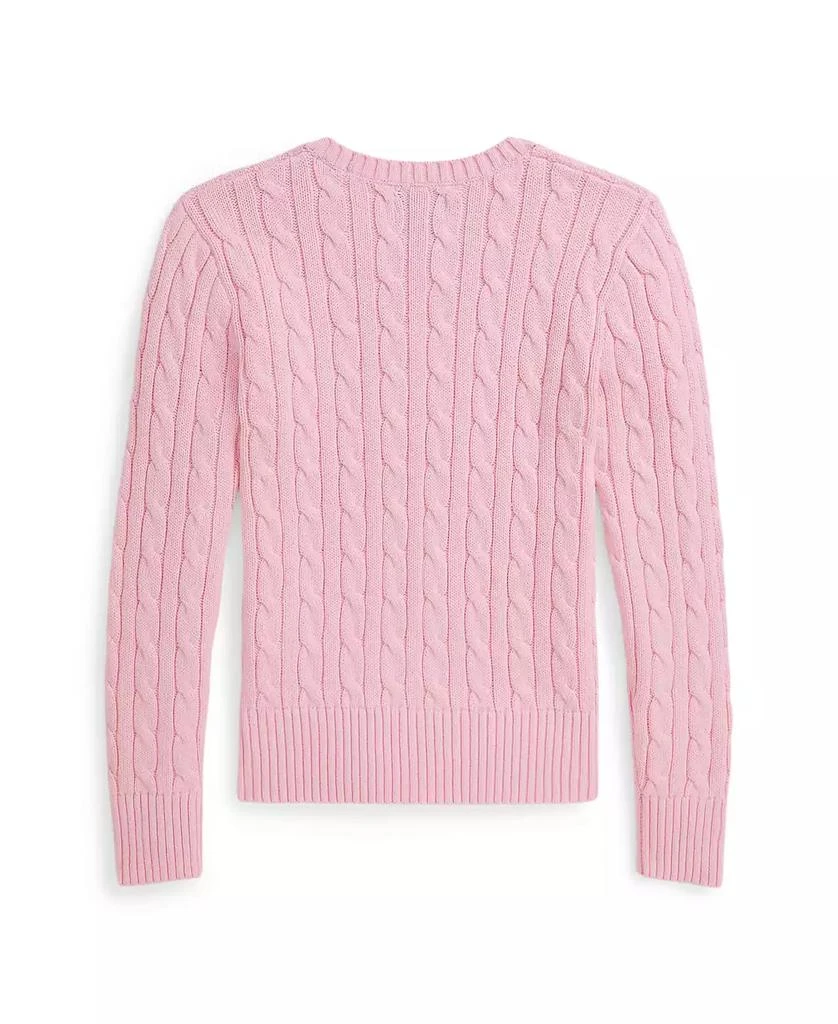 商品Ralph Lauren|Girls 2T-6x Long-Sleeve Cable-Knit Cotton Sweater,价格¥336,第5张图片详细描述