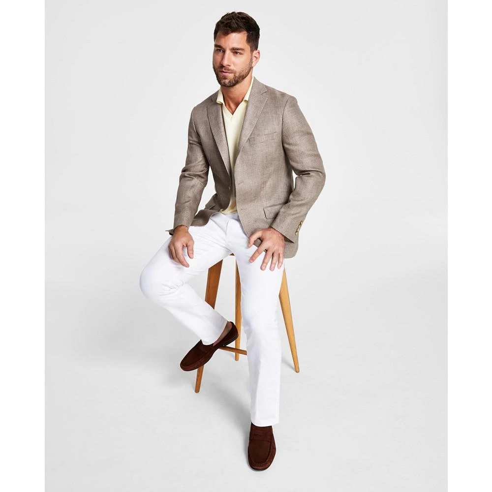 商品Ralph Lauren|Men’s Ultraflex Classic-Fit Patterned Linen Sportcoats,价格¥773,第1张图片