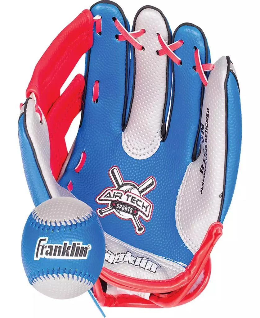 商品Franklin|Air Tech 9" Baseball Glove Right Handed Thrower With Ball,价格¥248,第2张图片详细描述