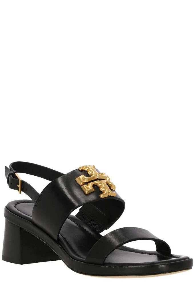 商品Tory Burch|Tory Burch Eleanor Logo Plaque Heeled Sandals,价格¥5960,第2张图片详细描述