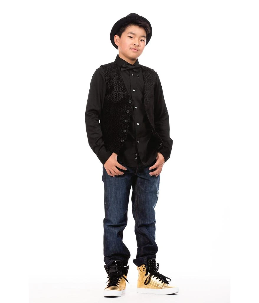 商品Calvin Klein|Sateen Shirt (Big Kids),价格¥256,第3张图片详细描述