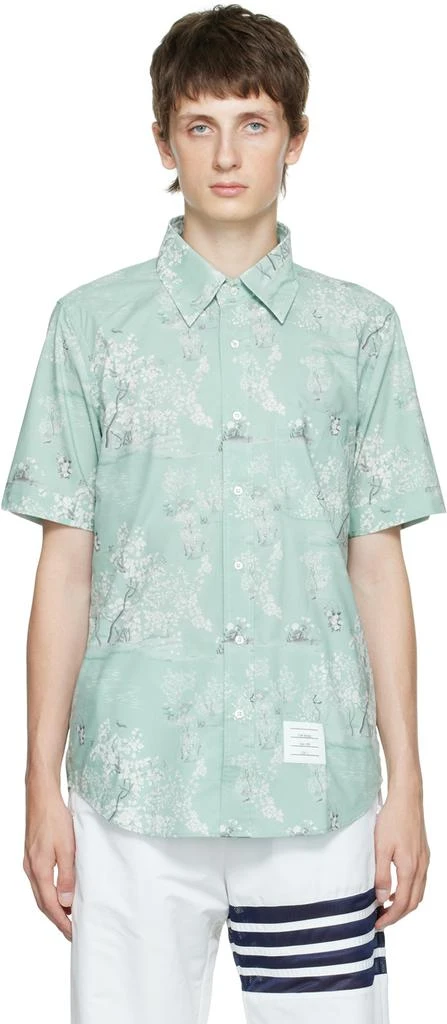 商品Thom Browne|绿色纽扣衬衫,价格¥3764,第1张图片