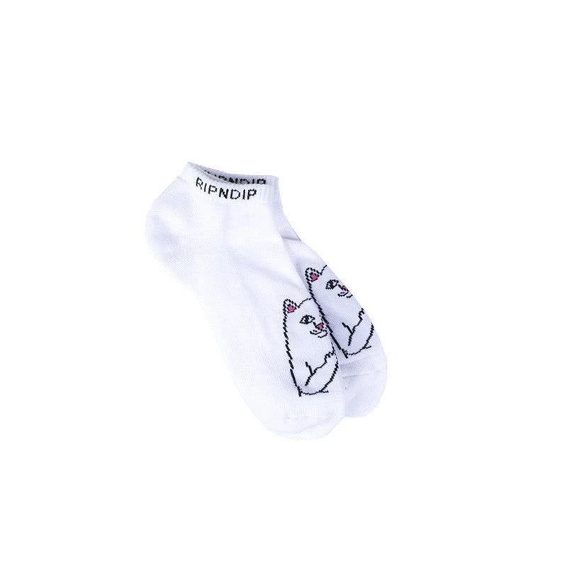 商品RIPNDIP|Lord Nermal Ankle Socks (White),价格¥54,第2张图片详细描述