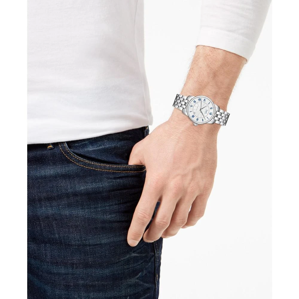 商品MIDO|Men's Swiss Automatic Baroncelli Stainless Steel Bracelet Watch 38mm,价格¥6810,第2张图片详细描述