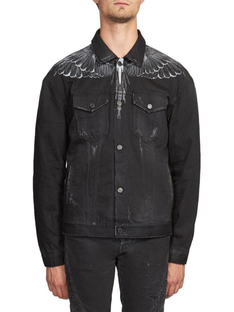 商品Marcelo Burlon|Wings Denim 夹克,价格¥2201,第1张图片