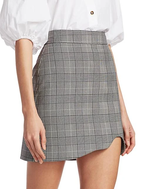 商品Ganni|Plaid Suiting Mini Pencil Skirt,价格¥444,第3张图片详细描述