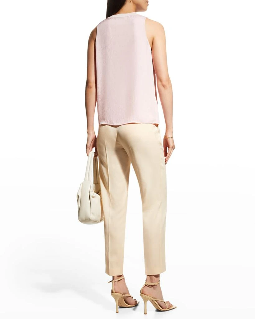 商品Vince|Short-Sleeve Shirred-Back Silk Blouse,价格¥2284,第4张图片详细描述