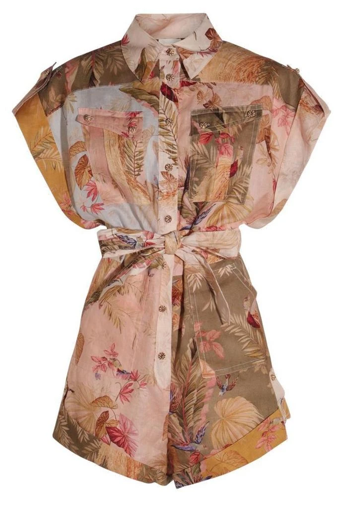 商品Zimmermann|Zimmermann Ascension Cuffed Playsuit,价格¥7554,第1张图片