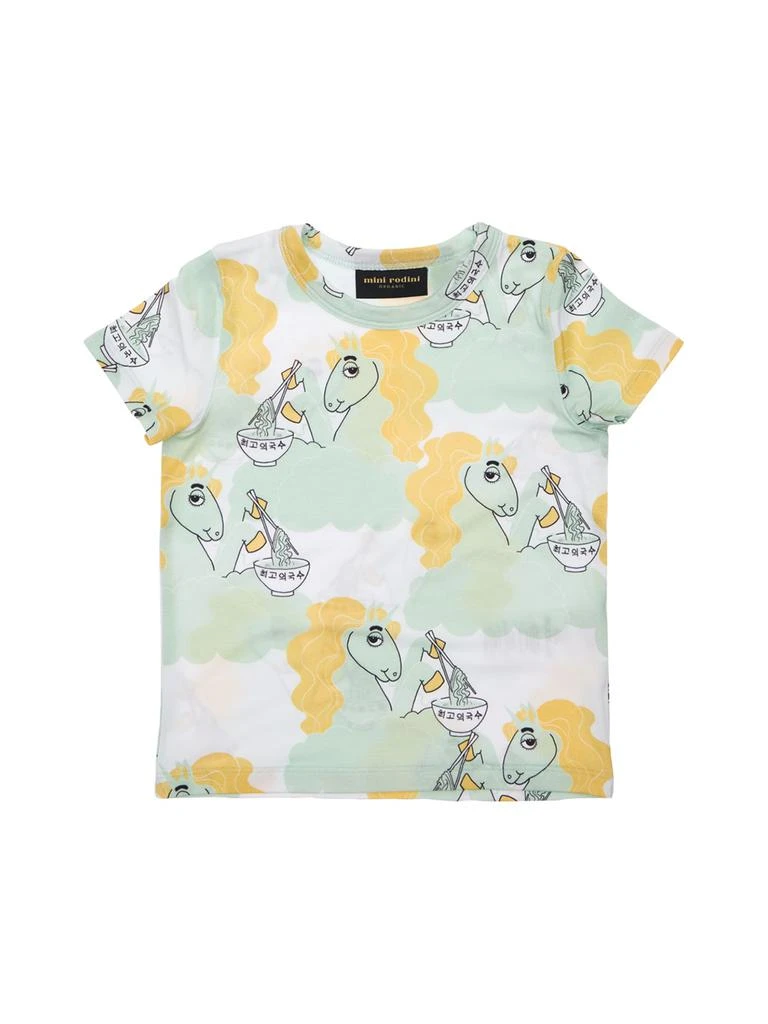 商品Mini Rodini|Unicorn Print Lyocell T-shirt,价格¥192,第1张图片