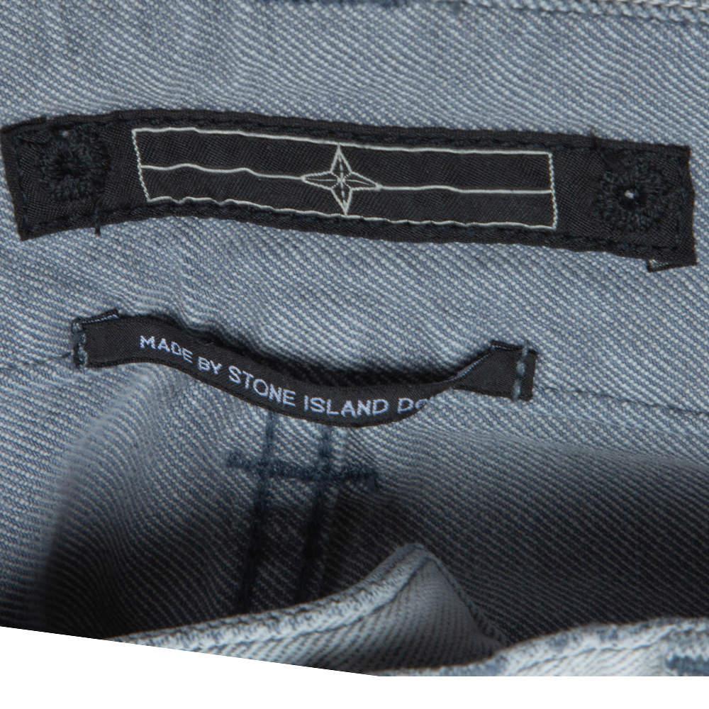商品[二手商品] Stone Island|Stone Island Pale Grey Denim New Steel Narrow Leg Jeans S,价格¥874,第7张图片详细描述