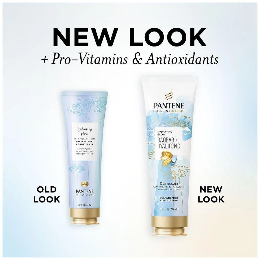 商品Pantene Nutrient Blends|Hydrating Glow Baobab + Hyaluronic Sulfate Free Conditioner Fresh,价格¥75,第2张图片详细描述
