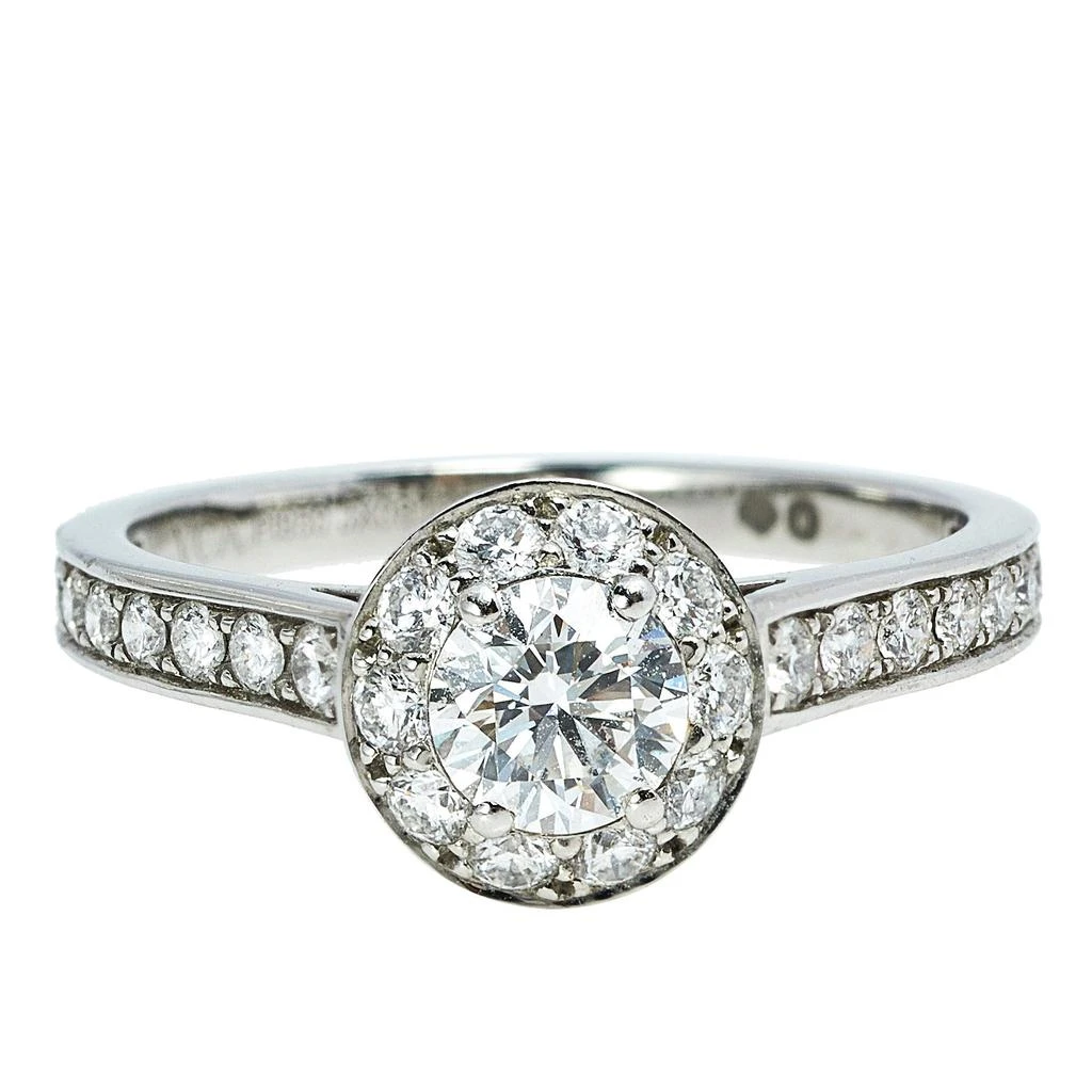商品[二手商品] Van Cleef & Arpels|Van Cleef & Arpels Icone Solitare 0.32 ct Diamond Platinum Ring Size 50,价格¥27872,第2张图片详细描述
