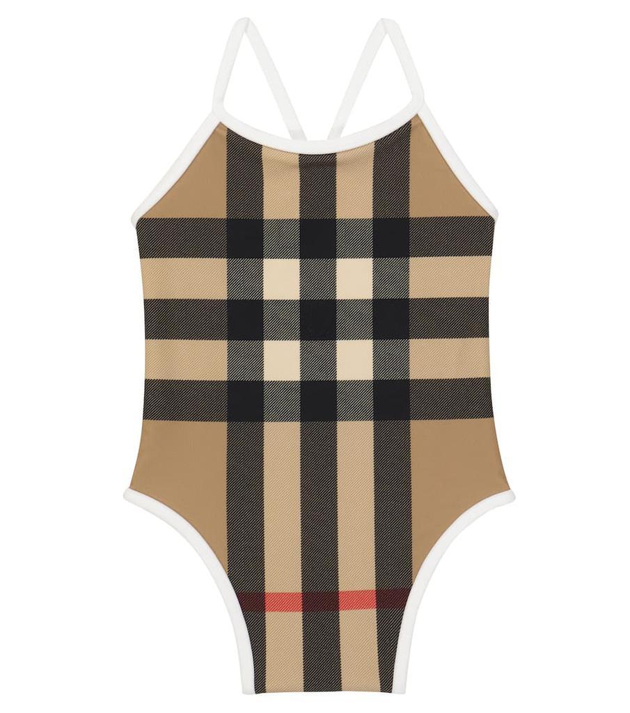 商品Burberry|Vintage Check baby checked swimsuit,价格¥1302,第1张图片