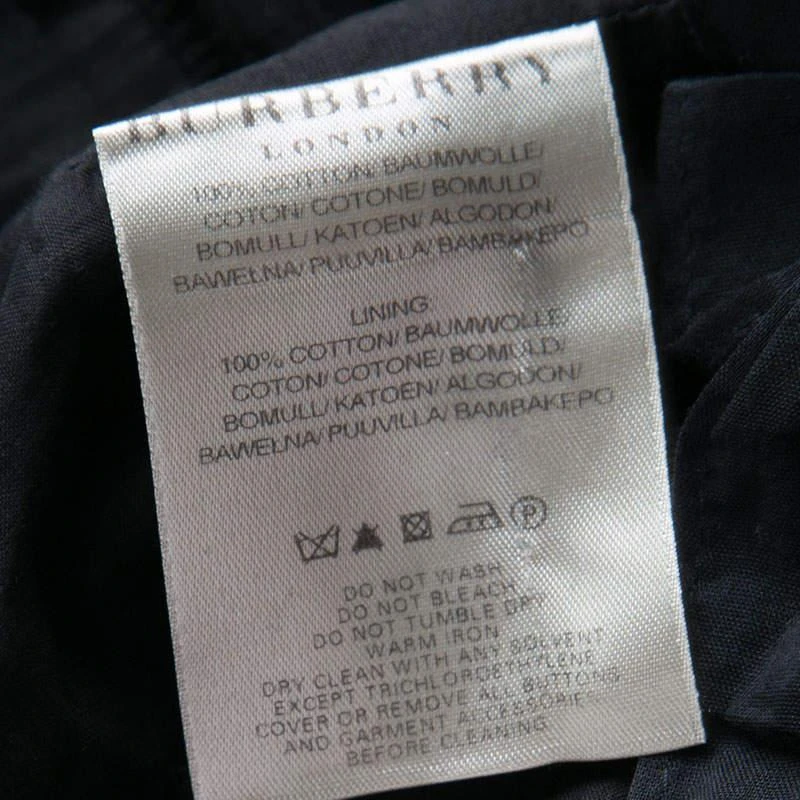 Burberry London Black Cotton Tiered Ruffle Bottom Sleeveless Dress S 商品