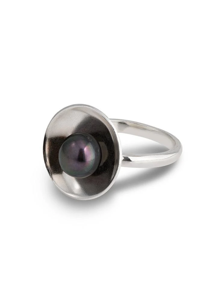 商品SEEKD|Peacock pearl & silver cocktail ring,价格¥1412,第1张图片