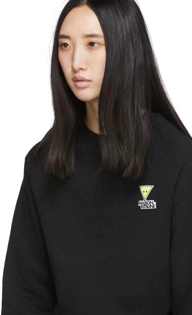 商品Maison Kitsune|Black Smiley Fox Sweatshirt,价格¥739,第4张图片详细描述