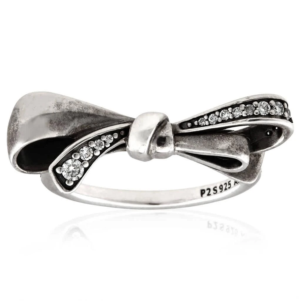 商品PANDORA|Ladies Sparkling Bow Ring,价格¥367,第2张图片详细描述