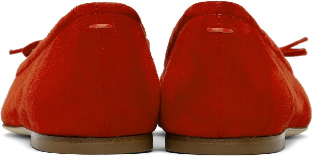 商品AEYDE|Red Delfina Suede Ballerina Flats,价格¥1787,第2张图片详细描述