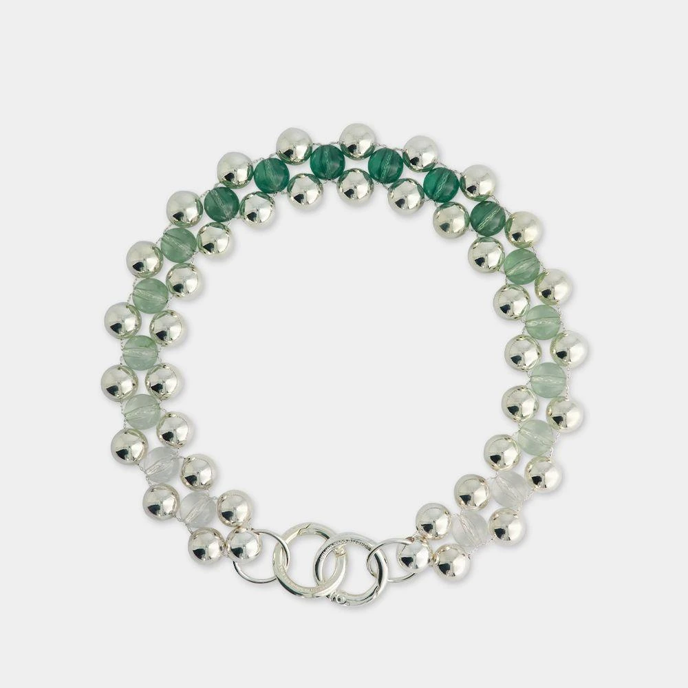 商品LORETTE COLE DUPRAT|Trinity Choker in Green Silver,价格¥2459,第1张图片
