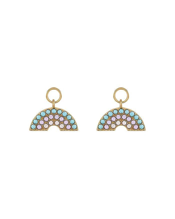 Rainbow House of Huggies Hoop Earrings Gift Set in Yellow Gold-Plated Sterling Silver 商品