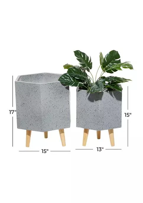 商品Monroe Lane|Lane Contemporary Magnesium Oxide Planter   Set Of 2,价格¥1527,第3张图片详细描述