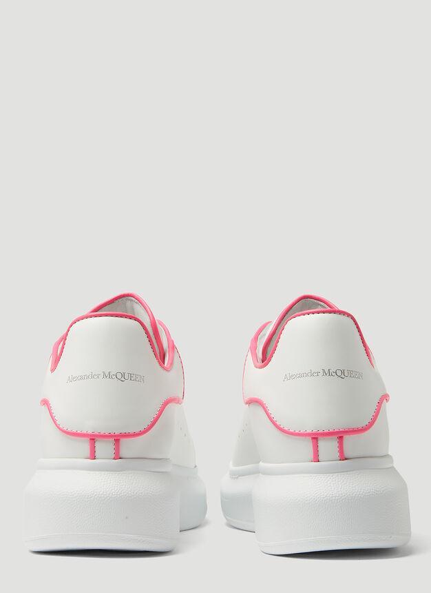 商品Alexander McQueen|Oversized Contrast Piping Sneakers in White,价格¥2741,第6张图片详细描述
