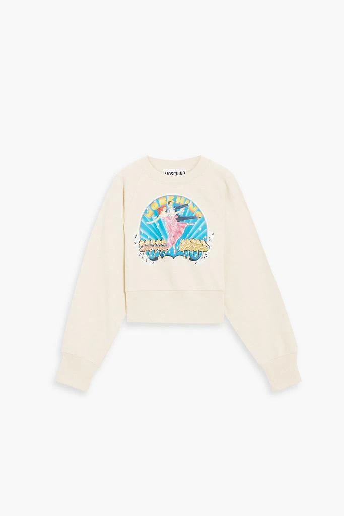商品Moschino|Printed French cotton-blend terry sweatshirt,价格¥1391,第1张图片