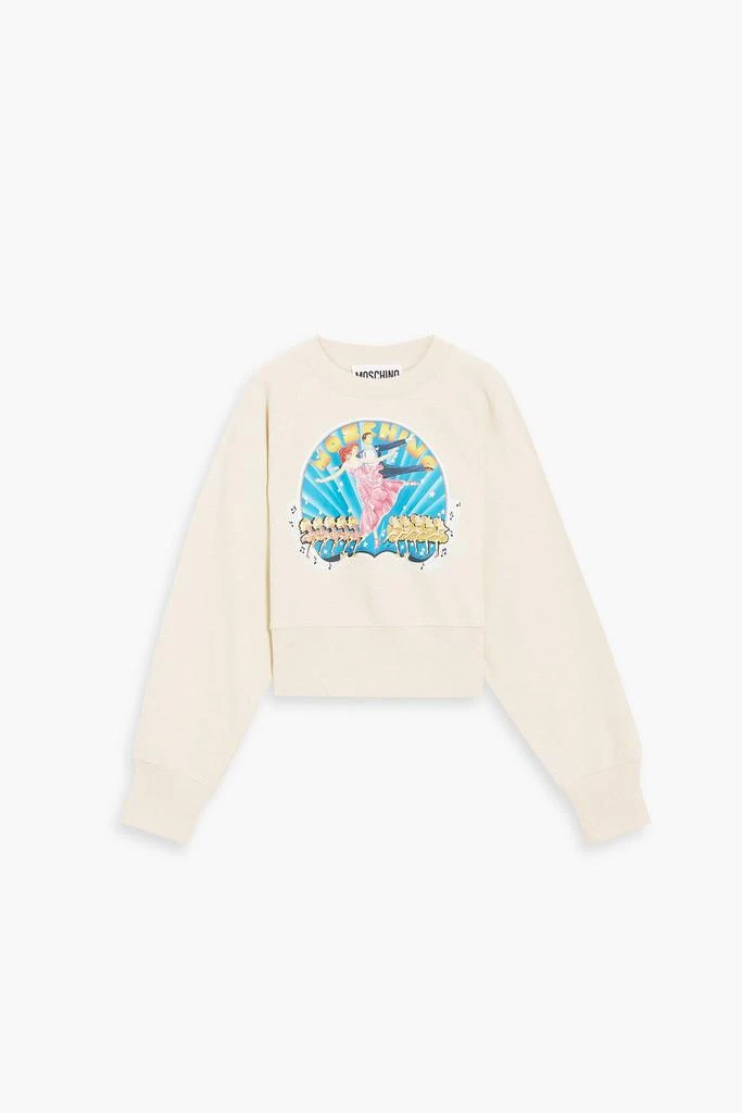 商品Moschino|Printed French cotton-blend terry sweatshirt,价格¥630,第1张图片