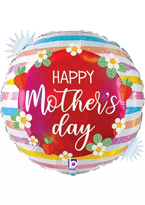 商品LOONBALLOON|Loonballoon Mothers Day Theme Balloon Set Mothers Day Opal Holographic Strawberries Balloon Heart Foil And 6X Latex Balloons,价格¥158,第2张图片详细描述