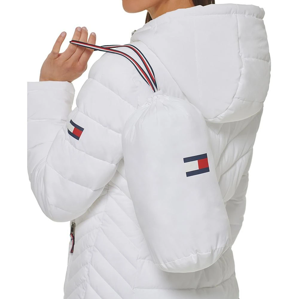 商品Tommy Hilfiger|Women's Hooded Packable Puffer Coat,价格¥907,第4张图片详细描述